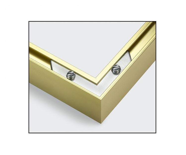 Produktbild: MNZ - 2 x Alurahmen Gold 24 x 30 cm