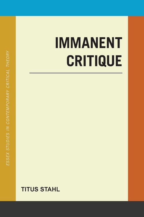 Produktbild: Immanent Critique