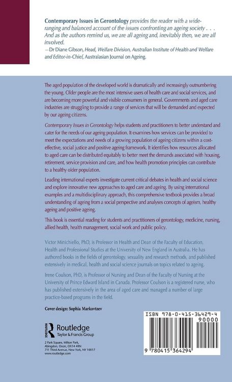 Produktbild: Contemporary Issues in Gerontology