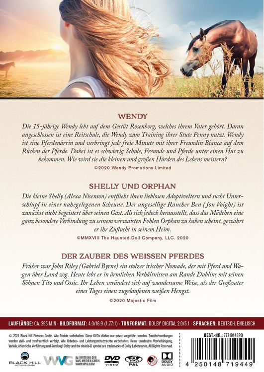 Produktbild: Die sch&ouml;nsten Pferde Abenteuer [3 DVDs]