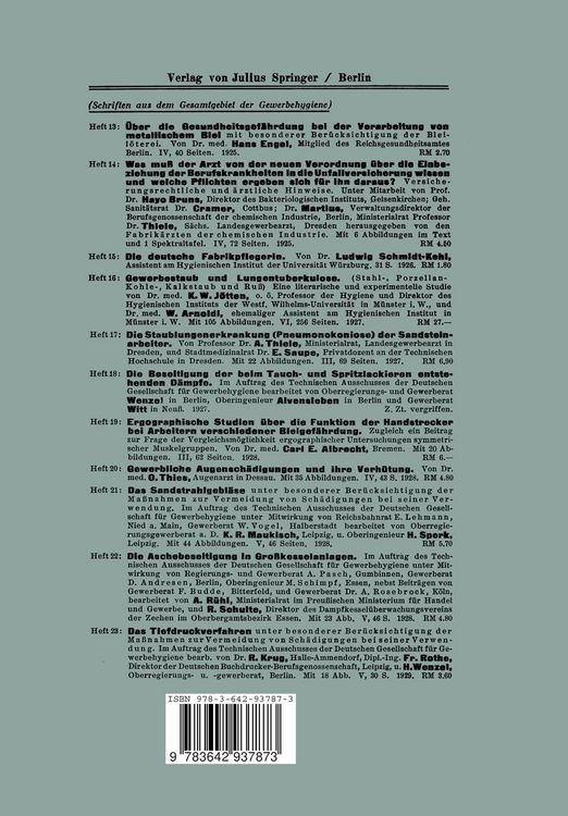 Produktbild: Internationale &Uuml;bersicht &uuml;ber Gewerbekrankheiten nach den Berichten der Gewerbeaufsichtsbeh&ouml;rden der Kulturl&auml;nder &uuml;ber die Jahre 1920 bis 1926
