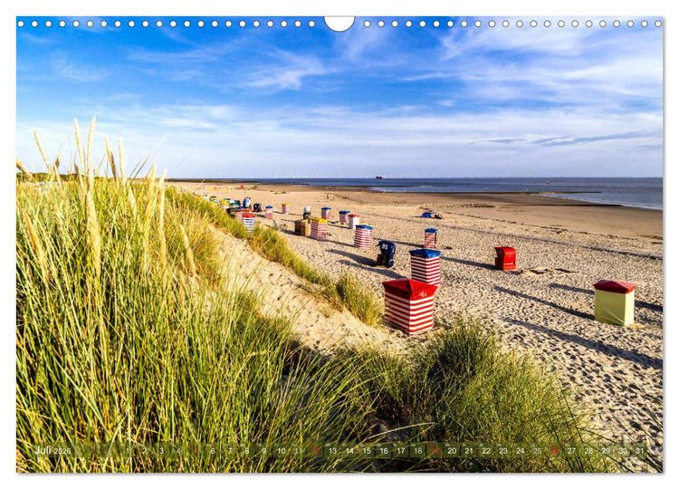 Produktbild: Strandlust Nordsee-Liebe (Wandkalender 2026 DIN A3 quer), CALVENDO Monatskalender