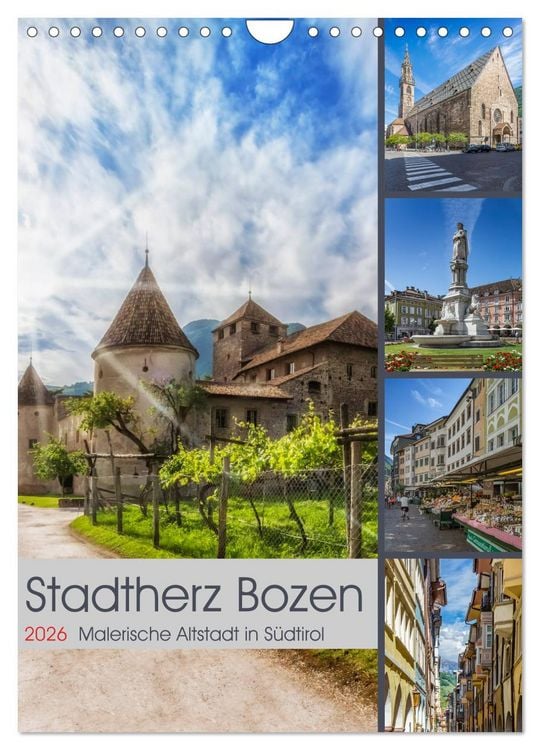 Produktbild: Stadtherz BOZEN (Wandkalender 2026 DIN A4 hoch), CALVENDO Monatskalender