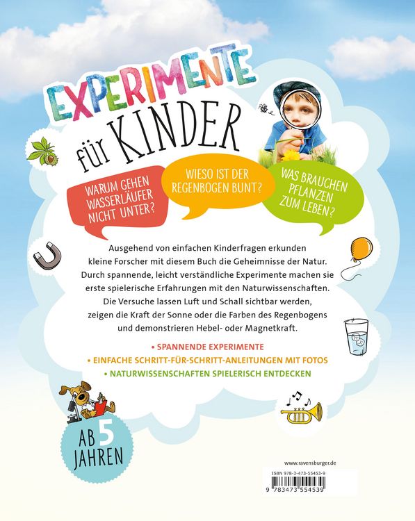 Produktbild: Experimente f&uuml;r Kinder