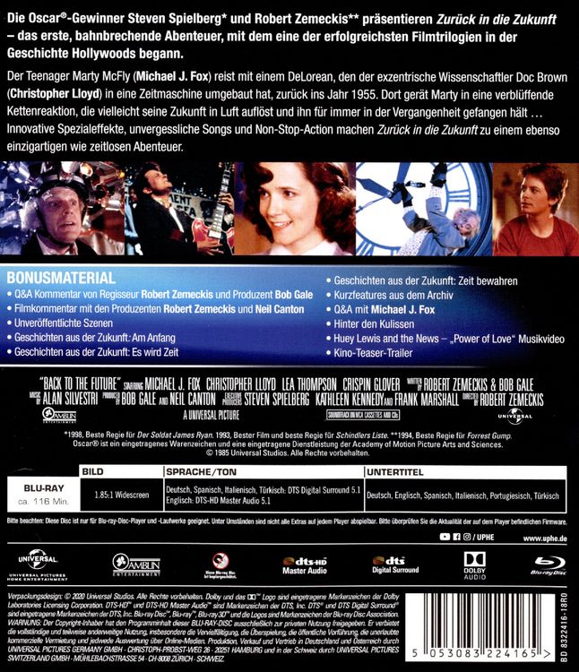 Produktbild: Zur&uuml;ck in die Zukunft I (Remastered)