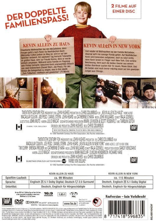 Produktbild: Kevin - Allein zu Haus/Kevin - Allein in New York