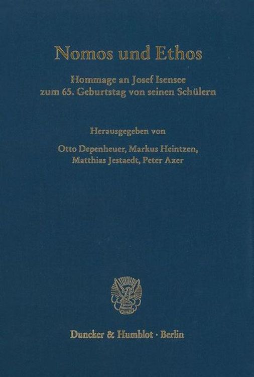 Produktbild: Nomos und Ethos.