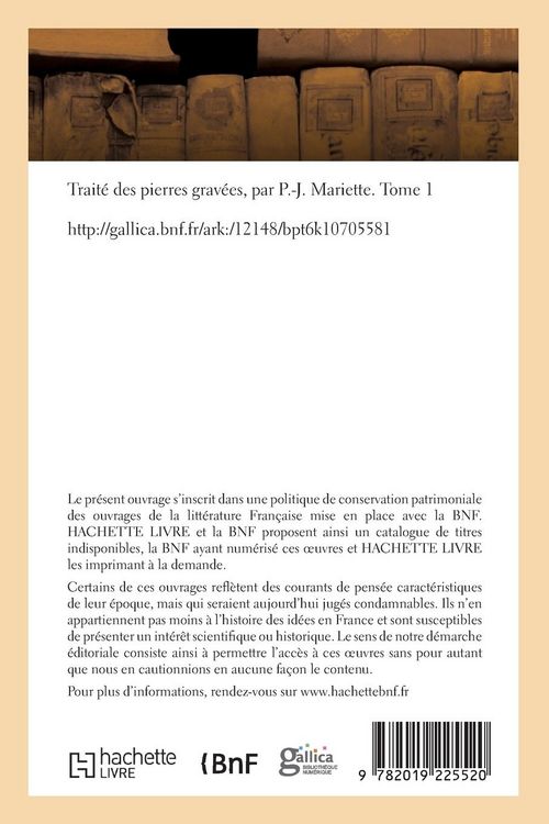 Produktbild: Trait&eacute; des pierres grav&eacute;es. Tome 1