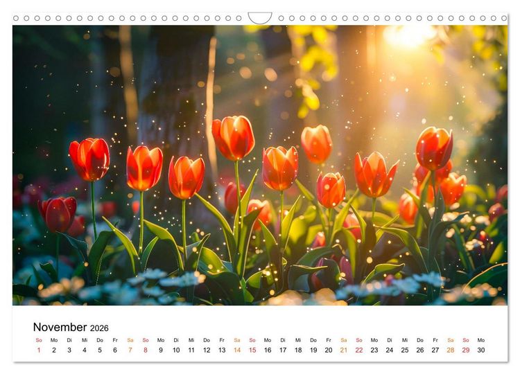 Produktbild: Tulpen - ein Farbenmeer (Wandkalender 2026 DIN A3 quer), CALVENDO Monatskalender