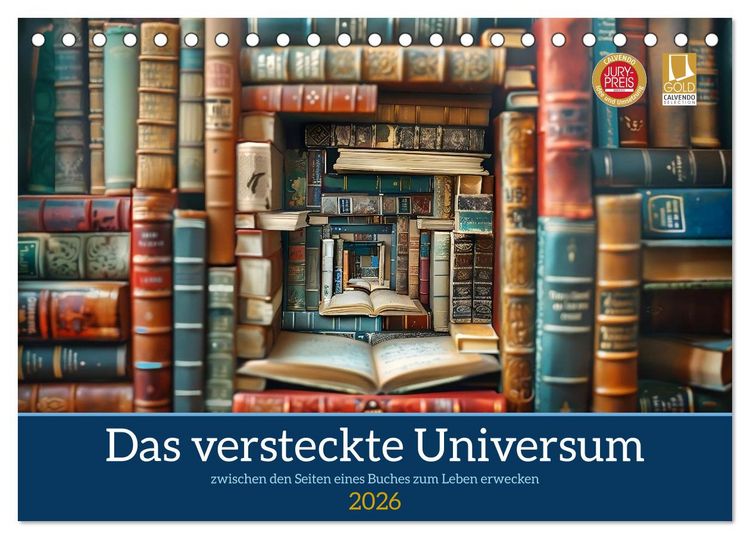 Produktbild: Das versteckte Universum (Tischkalender 2026 DIN A5 quer), CALVENDO Monatskalender
