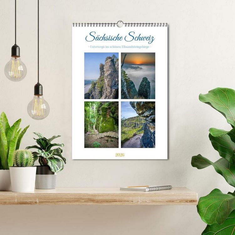 Produktbild: S&auml;chsische Schweiz - Unterwegs im sch&ouml;nen Elbsandsteingebirge (Wandkalender 2026 DIN A3 hoch), CALVENDO Monatskalender