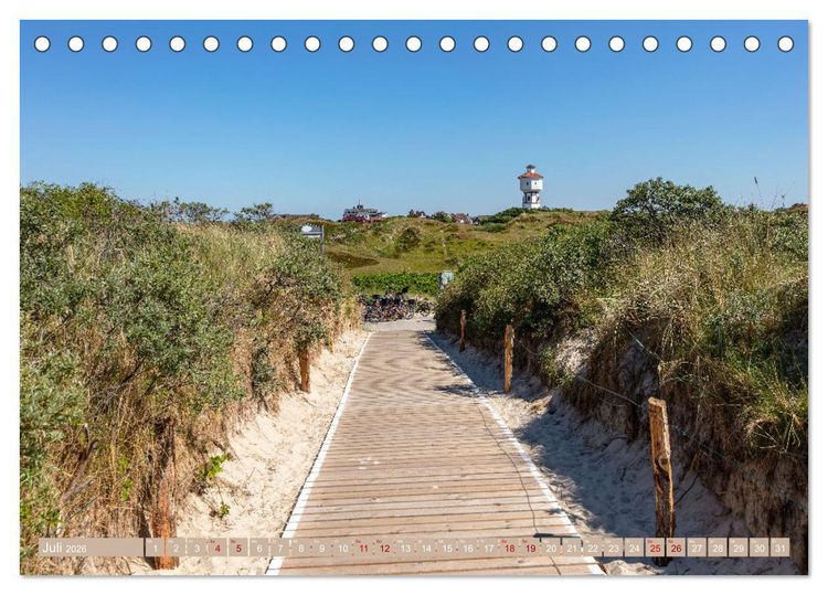 Produktbild: Inselliebe Langeoog (Tischkalender 2026 DIN A5 quer), CALVENDO Monatskalender