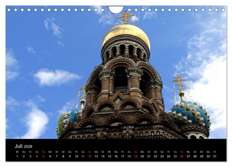 Produktbild: St. Petersburg (Wandkalender 2026 DIN A4 quer), CALVENDO Monatskalender