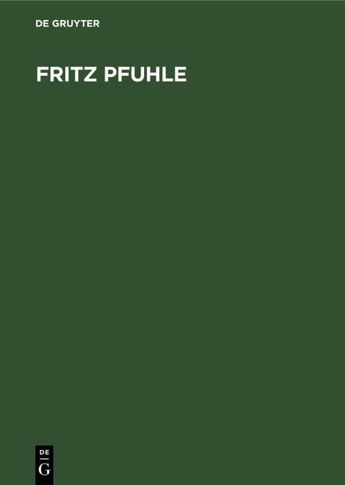 Produktbild: Fritz Pfuhle