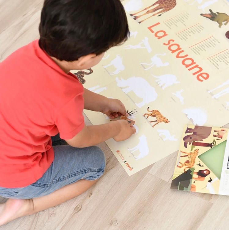 Produktbild: POPPIK - Sticker Lernposter Savanne