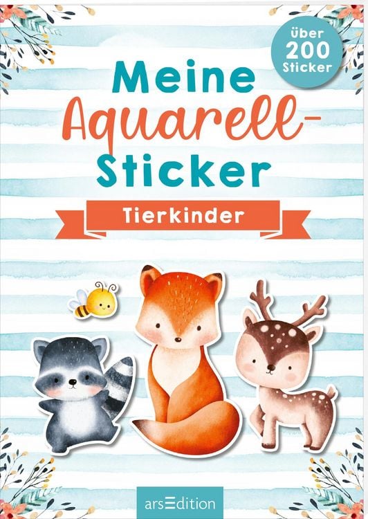 Produktbild: Meine Aquarell-Sticker &ndash; Tierkinder