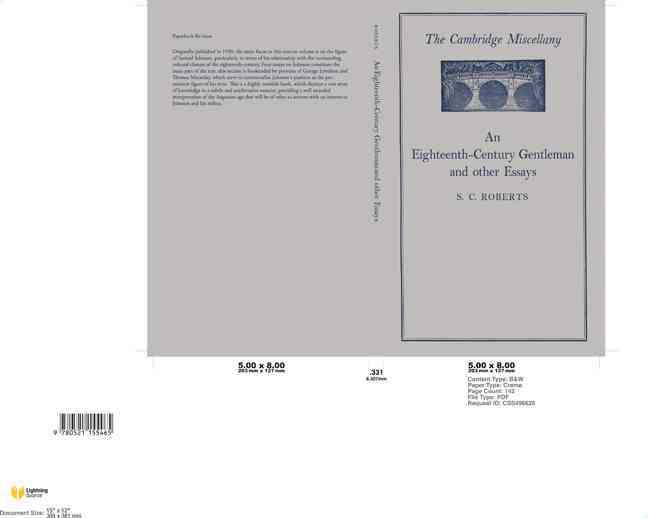 Produktbild: An Eighteenth Century Gentlemen and Other Essays