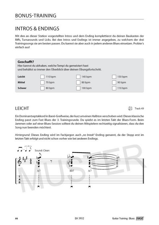 Produktbild: Guitar Training Blues + CD + DVD