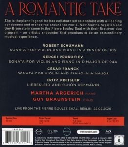 Produktbild: A Romantic Take - Martha Argerich & Guy Braunstein in Concert