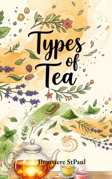 Produktbild: Types of Tea: The Complete Guide to Black Tea, Green Tea, Yellow Tea, White Tea, Oolong Tea, Pu'erh Tea and Herbal Tea