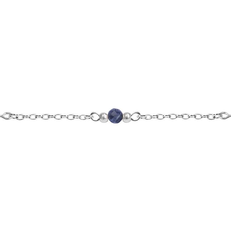 Produktbild: Armband - "Fines of nature" - versilbert - Blauer Sodalith