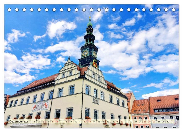 Produktbild: Pirna - Tor zur S&auml;chsischen Schweiz (Tischkalender 2026 DIN A5 quer), CALVENDO Monatskalender