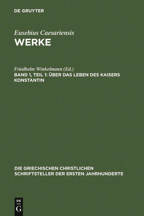 Produktbild: &Uuml;ber das Leben des Kaisers Konstantin