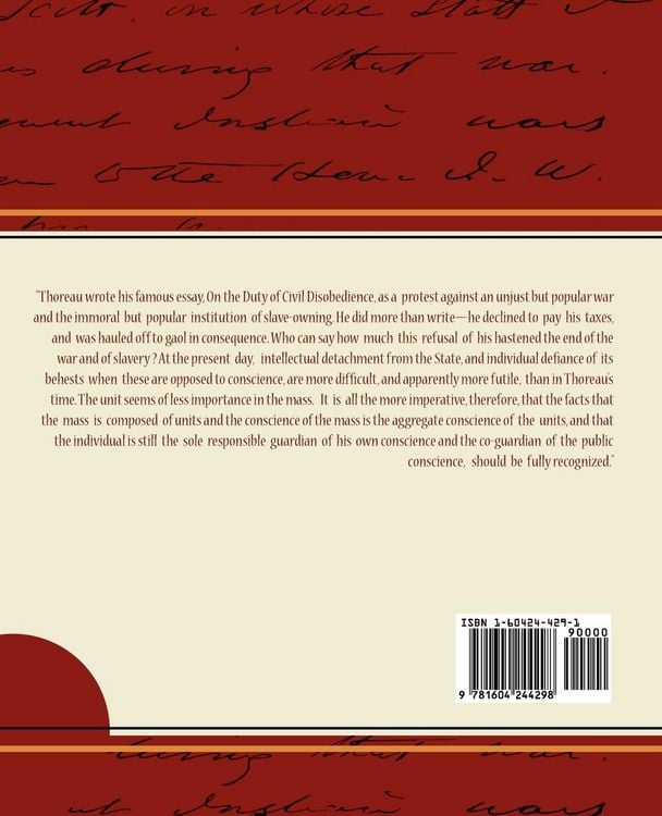 Produktbild: On the Duty of Civil Disobediance - Henry Thoreau