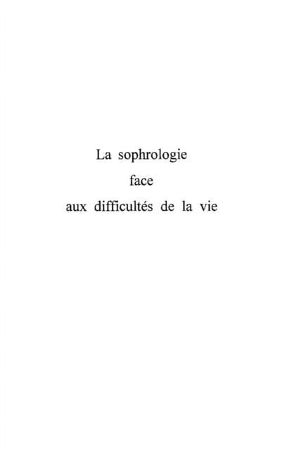 Produktbild: La sophrologie face aux difficultes de la vie