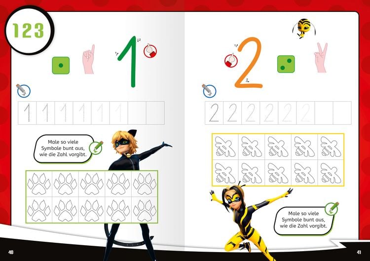Produktbild: Miraculous: Das gro&szlig;e Vorschulbuch - Buchstaben, Zahlen, Konzentration