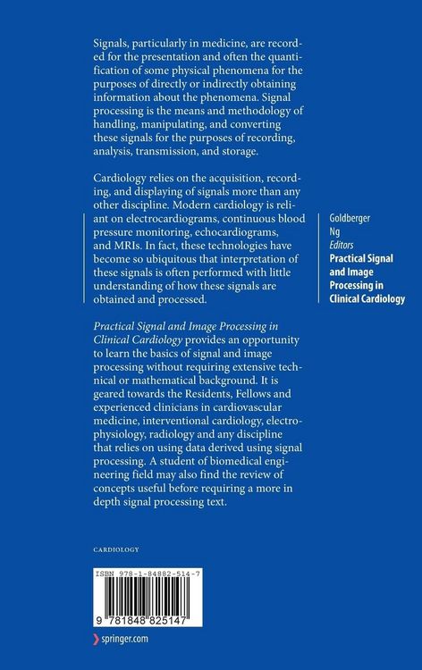 Produktbild: Practical Signal and Image Processing in Clinical Cardiology