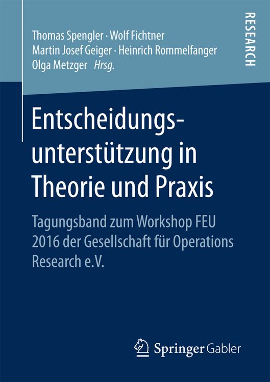 Produktbild: Entscheidungsunterstützung in Theorie und Praxis