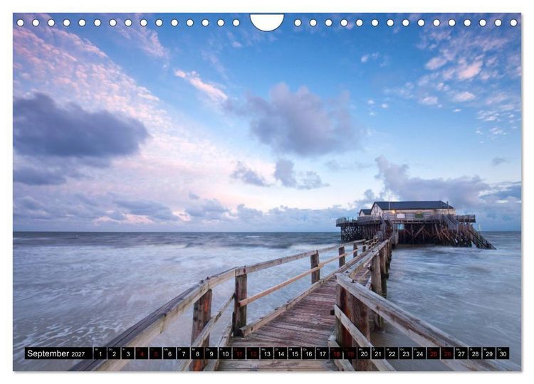 Produktbild: Sankt Peter Ording Sandstrand (Wandkalender 2027 DIN A4 quer), CALVENDO Monatskalender