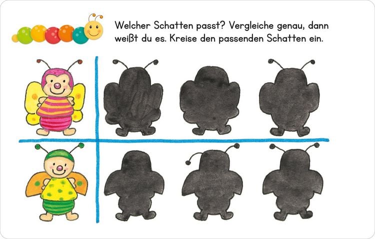 Produktbild: Lernraupe &ndash; Formen und Gr&ouml;&szlig;en