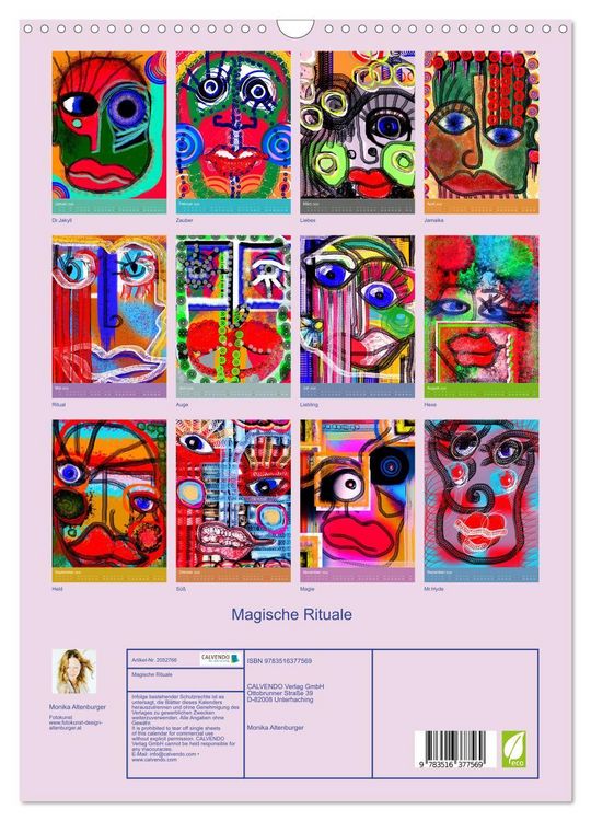Produktbild: Magische Rituale (Wandkalender 2026 DIN A3 hoch), CALVENDO Monatskalender