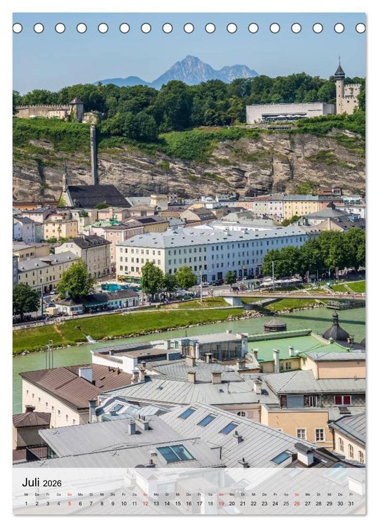 Produktbild: SALZBURG Grandiose Ausblicke (Tischkalender 2026 DIN A5 hoch), CALVENDO Monatskalender