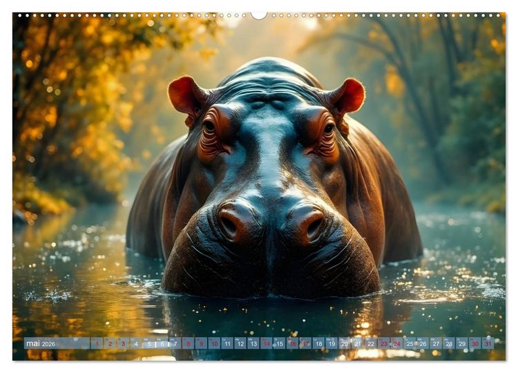 Produktbild: Regards Sauvages &ndash; Rencontres au c&oelig;ur du monde sauvage (Calendrier mural 2026 DIN A2 vertical), CALVENDO calendrier mensuel