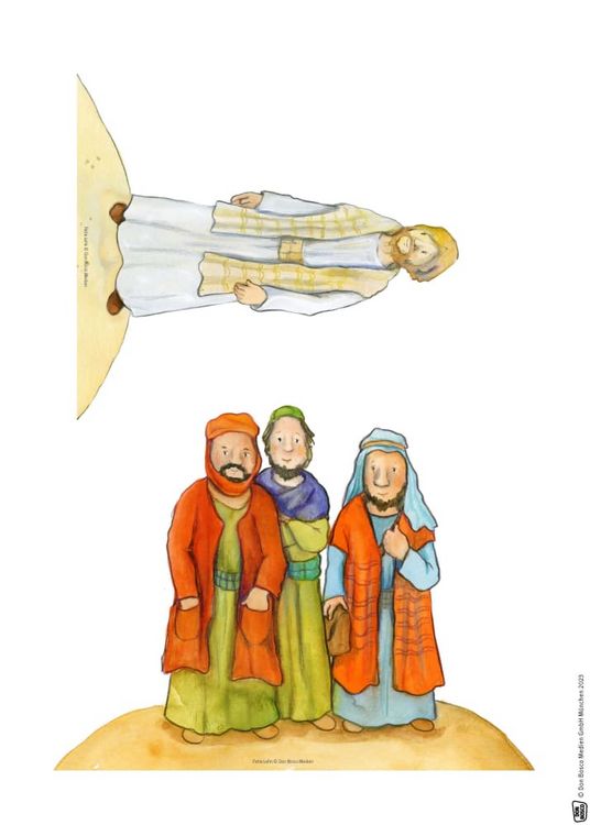 Produktbild: Palmsonntag: Jesus zieht in Jerusalem ein. Erz&auml;hlschienen-Figurenset