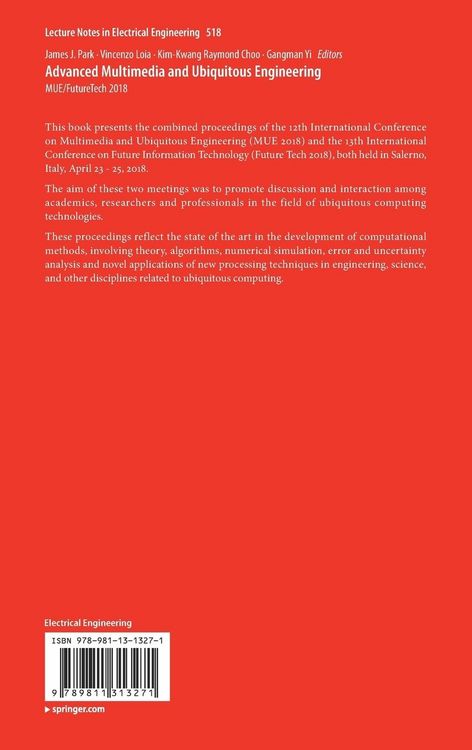 Produktbild: Advanced Multimedia and Ubiquitous Engineering
