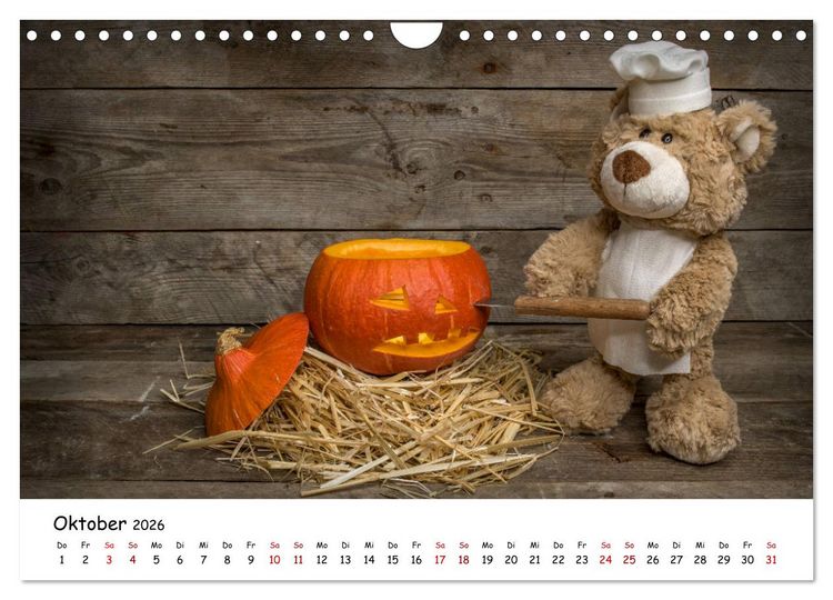 Produktbild: Eddy, der Teddy (Wandkalender 2026 DIN A4 quer), CALVENDO Monatskalender