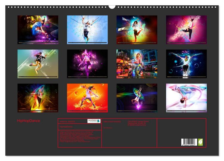 Produktbild: HipHopDance (Wandkalender 2026 DIN A2 quer), CALVENDO Monatskalender