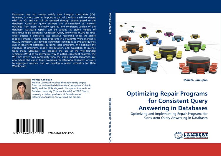 Produktbild: Optimizing Repair Programs for Consistent Query Answering in Databases