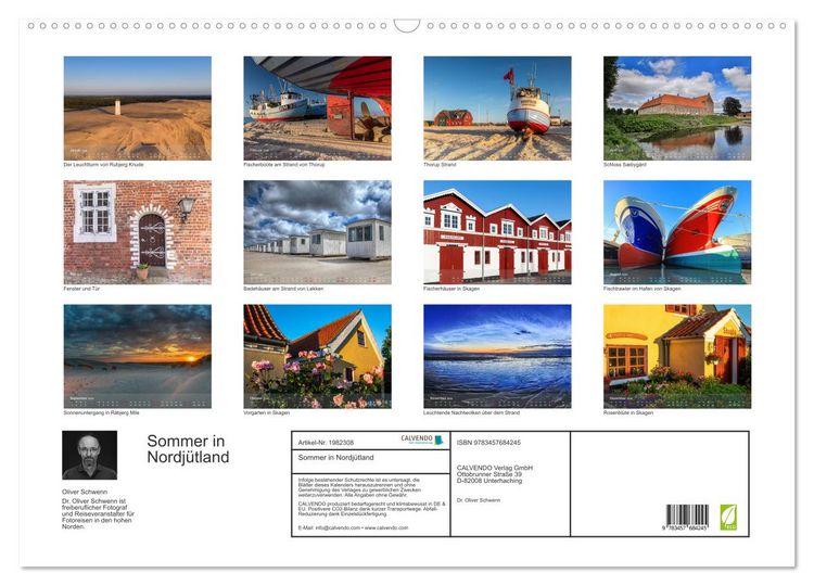 Produktbild: Sommer in Nordj&uuml;tland (Wandkalender 2026 DIN A2 quer), CALVENDO Monatskalender