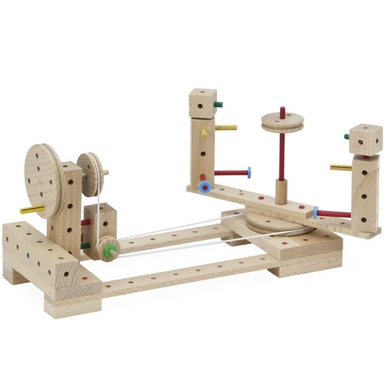 Produktbild: MATADOR 11222 - Explorer E222, Baukasten, Holz, 222 Teile, Konstruktionsbaukasten, ab 5 Jahren, Spielend lernen!