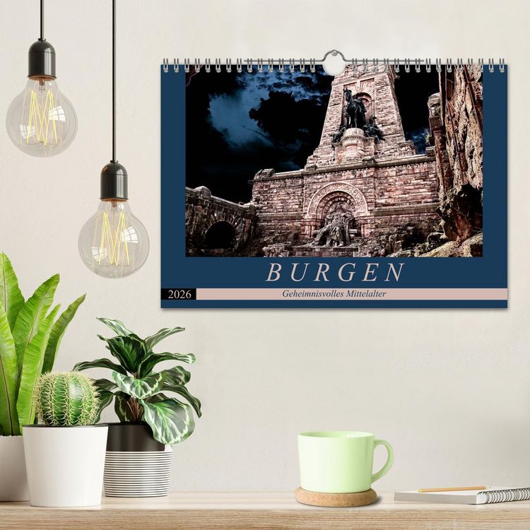 Produktbild: Burgen - Geheimnisvolles Mittelalter (Wandkalender 2026 DIN A4 quer), CALVENDO Monatskalender