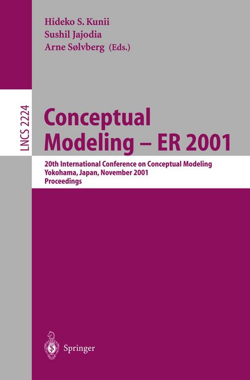 Produktbild: Conceptual Modeling - ER 2001