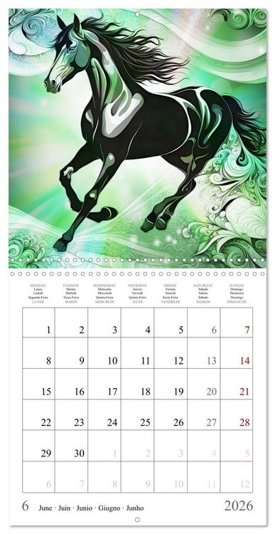 Produktbild: Animal fractals (Wall Calendar 2026 12 &times; 12 Inch) CALVENDO 12 Month Wall Calendar