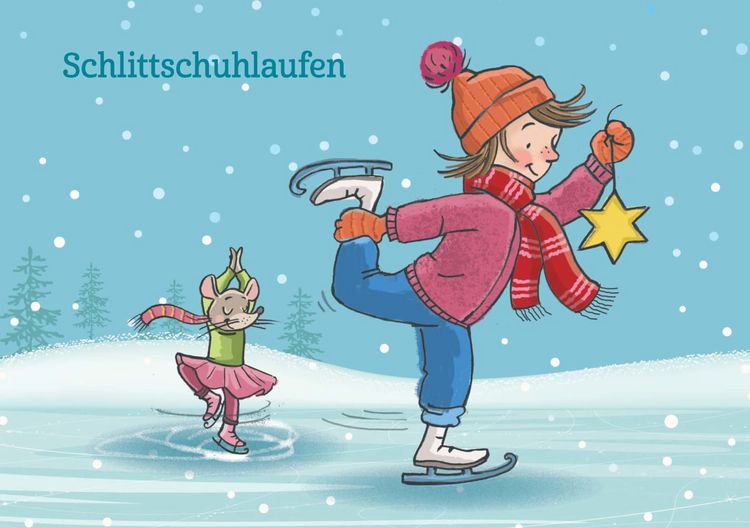 Produktbild: Kinderyoga-Bildkarten zur Winter- und Weihnachtszeit