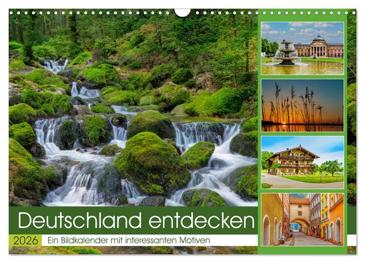 Produktbild: Deutschland entdecken (Wandkalender 2026 DIN A3 quer), CALVENDO Monatskalender