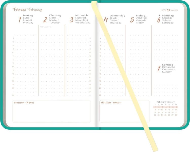 Produktbild: Lady Journal Deluxe T&uuml;rkis 2027